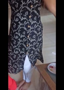 Vintage Black Floral Sleeveless Dress
