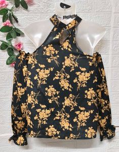 🎁Buy 2 Get 1 Free 🎁 Floral Cold Shoulder Top