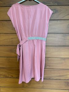 Pink Dress with Belt