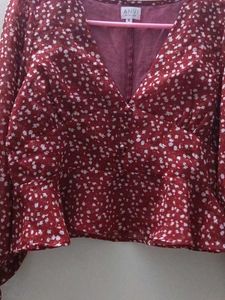 ANVI Floral Print Blouse