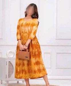 Anarkali Tie Dye Printed Kurti 4XL