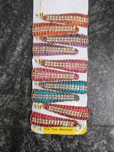 Hand Made Silk Thread Tic Tac ClipHair Accessories