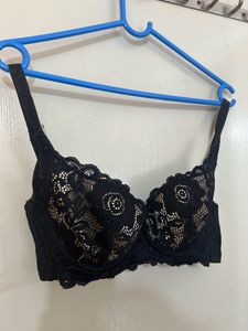 Padded Black Bra
