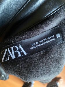 ZARA Faux Leather Over shirt XS