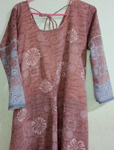 3 Piece Plazo And Frok With Attached Jacket