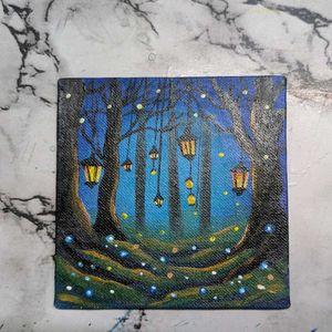 Mini Enchanted Forest Painting