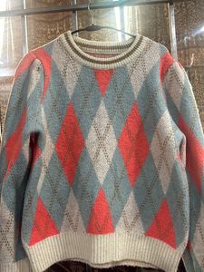 Argyle Pattern Sweater