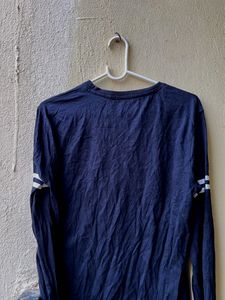 Black mens Striped T-Shirt