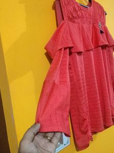 2 Top With 1 Sheer Shirt In One Combo