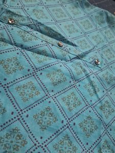 Blue Printed Kurta