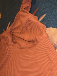 Ribbed Ruffle Crop Top