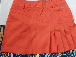 Orange Golf Skirt
