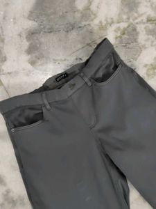 Gray Slim Fit Pants