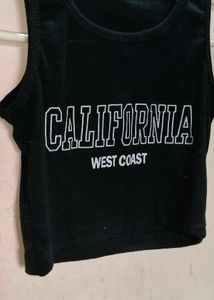 Black Stylish Crop Top