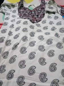 Pure Cotton Aline Kurta With Lining
