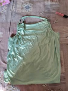 Mint Green Ruched Tank Top