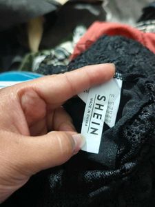 23211. Black Lace Bodysuit