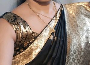 Black Saree With Blouse