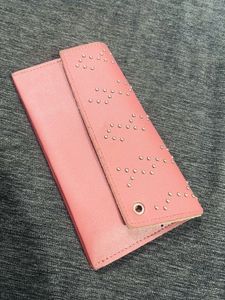 Peach Color Spacious Wallet