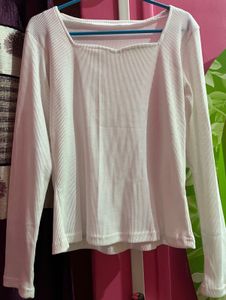 White Stretchable Top