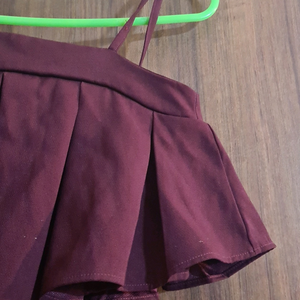 Classy Pleated Crop Top