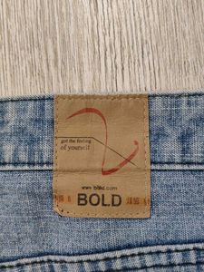 Sc9222 Bold Wide Leg Jeans Waist 38