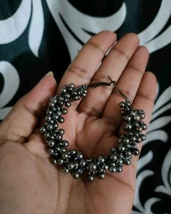 Combo Of Mirror And Ghungroo Hoop Earrings