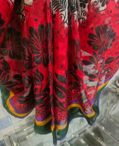 Floral Print Saree