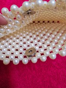 Off White Pearl Purse