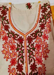 kasmiri pure cotton kurta set with dupatta