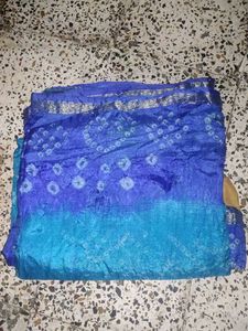 Bandhej Crape Saree For Sale