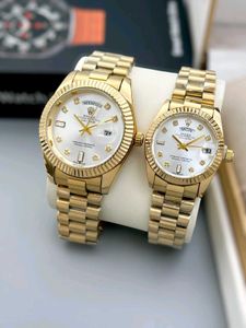 ROLEX COUPLE WATCH DAY DATE WORKING PREMIUM QUALIT