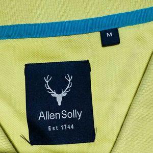 Allen Solly Yellow Polo T-shirt