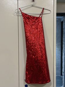 sexy hm red mini dress