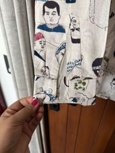 Quirky Print Cotton Shirt - Unisex