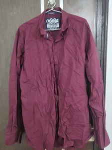 Superdry Maroon Casual Shirt