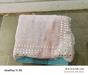 Work Heavy Saree With Siroski