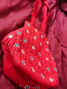 Red Traditional Sling Bag
