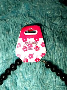 Black Beads Necklace