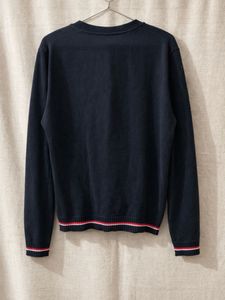 Navy Cardigan with Patch