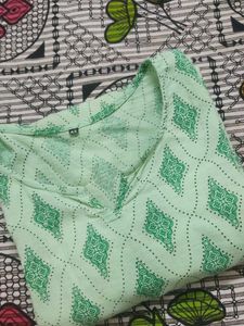 Green Diamond Pattern Kurti