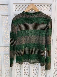 Metallic Forest Glam Top B