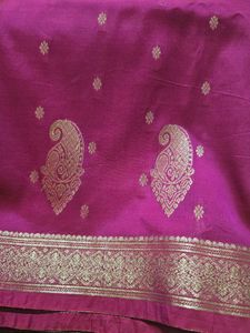 Dark Pink Silk Saree