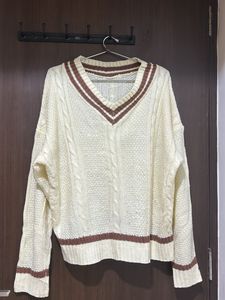 Preppy Cable Knit Sweater