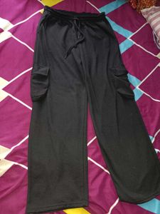 Black Cargo Sweatpants