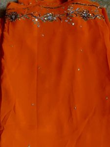 Orange Saree