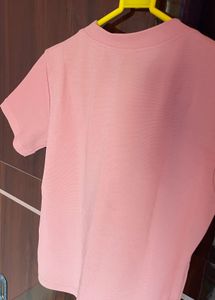 Salmon Pink Basic Tee