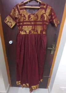 Elegant Ethnic Maroon Dress