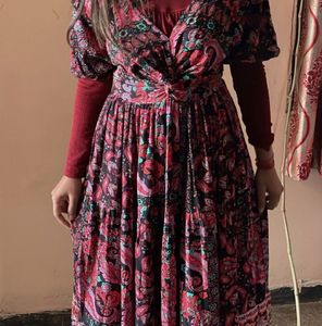 Paisley Print Dress