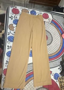 Wide Leg Tan Pants